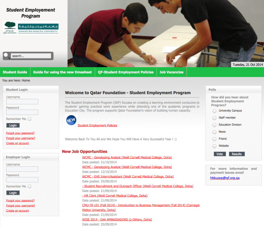 Screenshot of tech4work.com homepage