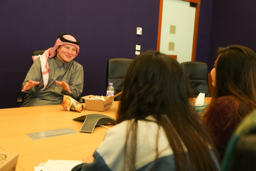 Saudi sensation and YouTube star Abu Muteb visits Northwestern University in Qatar as a prospective student 