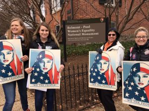 NU-Q faculty and staff participate in Womens March on Washington
