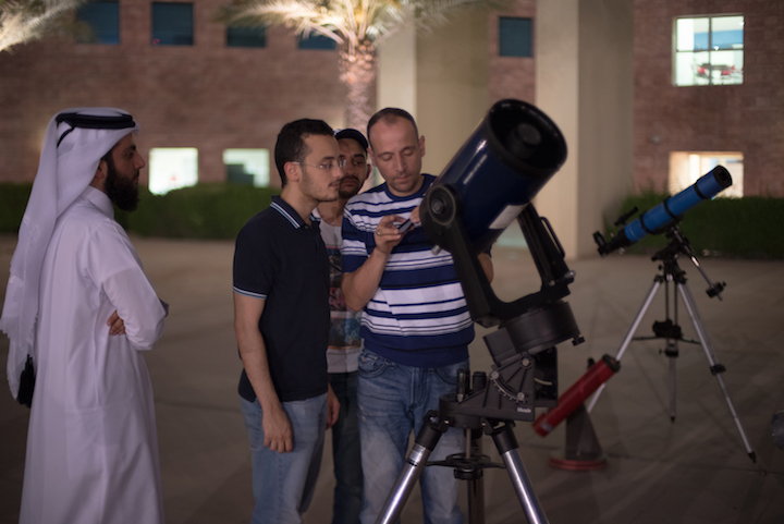 Astronomic observation through a telescope [Mohammed-Al-Jaberi]