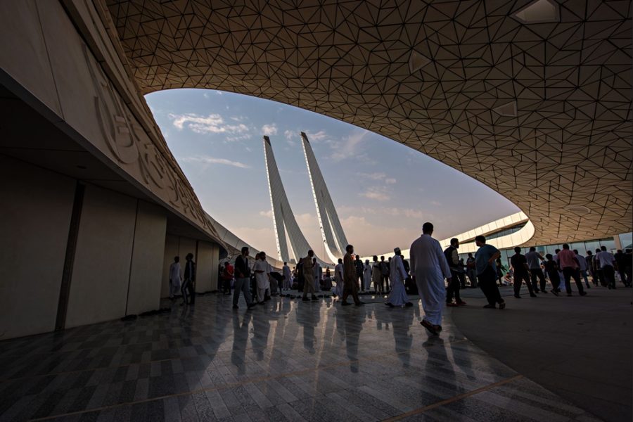 An award-winning Filipino photographer Oscar Rialubin’s photograph of the College of Islamic Studies. This building was awarded the Middle East Economic Digest Quality Project of 2015 and honored as the best building in the religion category in the World Architecture Festival, according to the Qatar Tribune.  