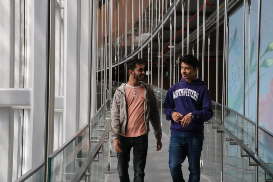 Bishal and Krishna Sharma, both freshmen at Northwestern University in Qatar, were affected by the scholarship withdrawal from the University of Texas at Tyler. Photo by Adrian Wan.