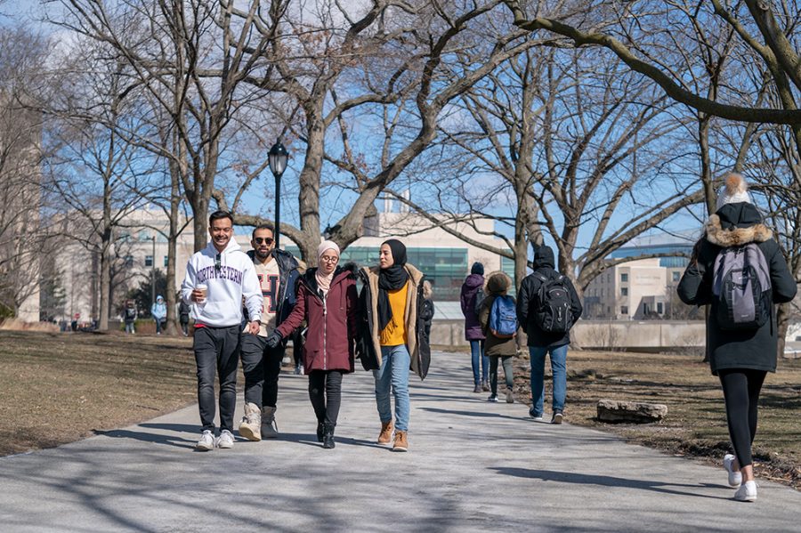 NU-Q students in Evanston during the 2019 Communication Exchange.