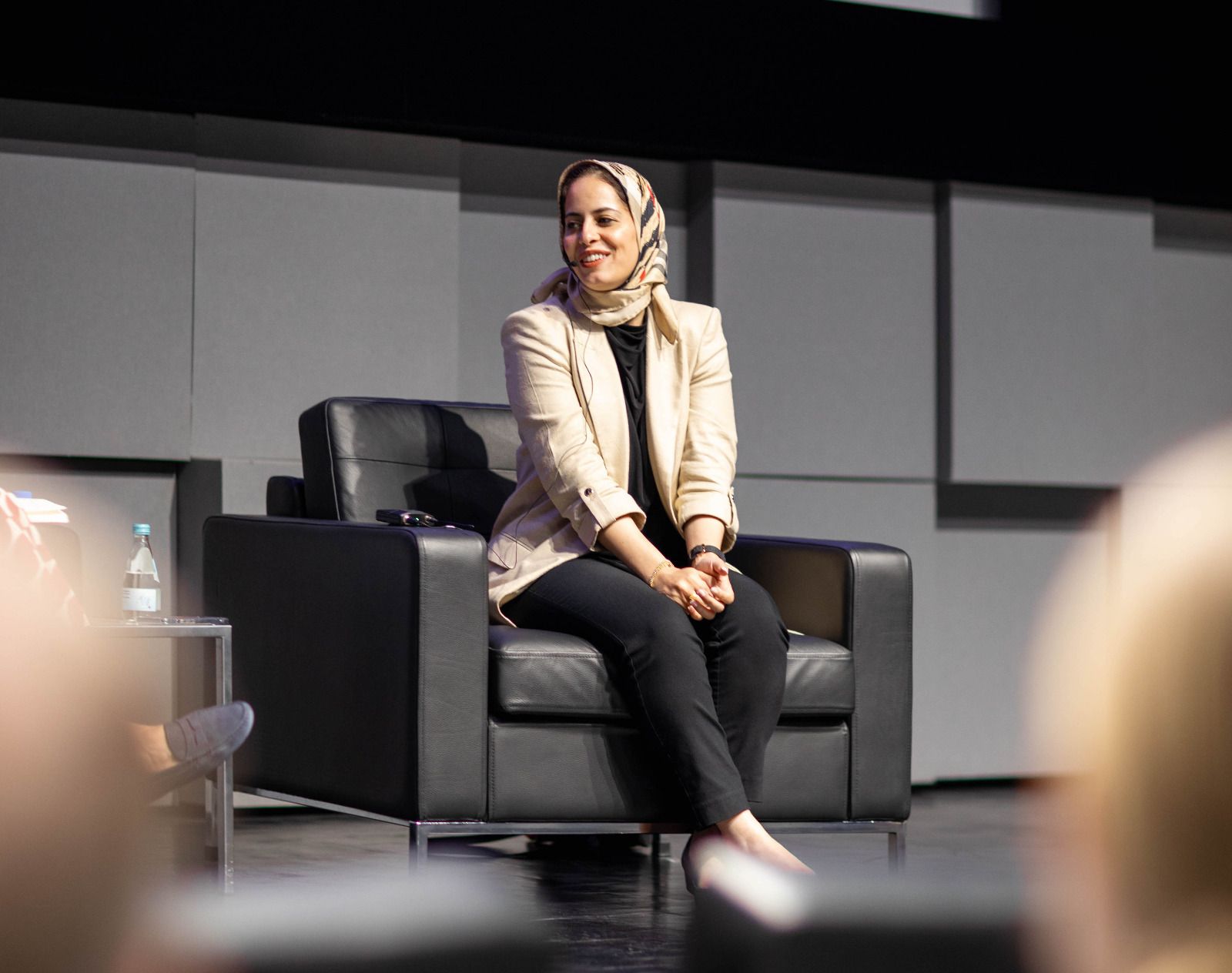 Al-Arian during her talk at NU-Q. (Photo/NU-Q Comms) 